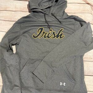 Under Armour Gray Hoodie with Irish Lettering